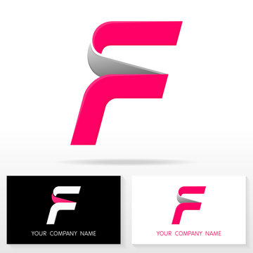 Letter F logo icon design template elements