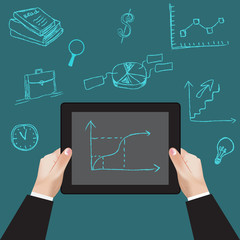 business development concept vector, illustration