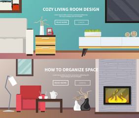 Sticker - Living Room Furniture Banner