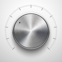 Fototapete - Abstract Technology Volume Knob with Metal Texture