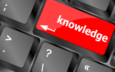 Poster - keyboard with key knowledge. computer input of symbols vector