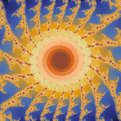 Wall Mural - fractal floral pattern