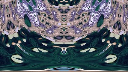 Wall Mural - kaleidoscopic generated seamless loop video