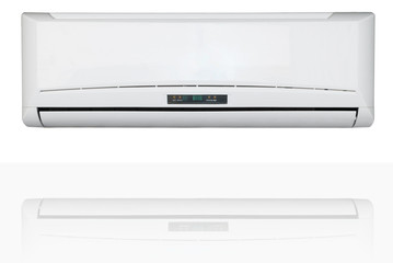 Split system air conditioner isolated