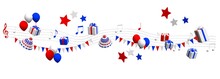 Muziek Feest Met Cadeaus En Confetti In America