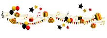 Muziek Feest Met Cadeaus En Vlaggetjes In Duitsland