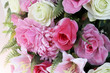Rose fake flower and Floral background