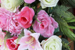 Rose fake flower and Floral background