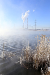 Wall Mural - Hydroelectric winter