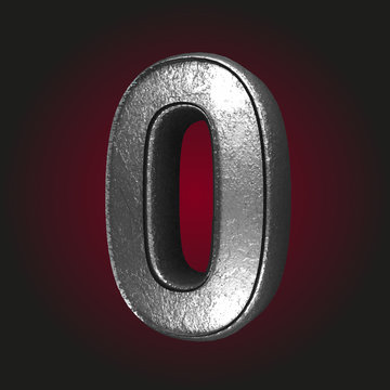 0 metal letter