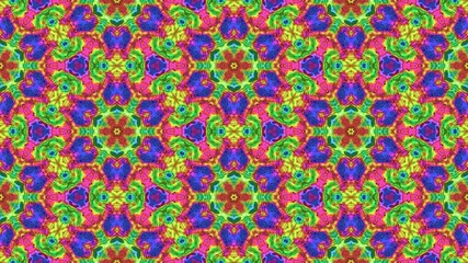 Wall Mural - kaleidoscopic generated seamless loop video