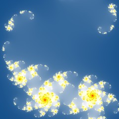 Wall Mural - fractal floral pattern