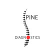 spine diagnostics logotype with pain sign