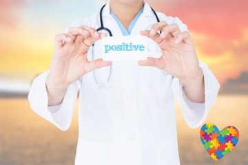 Poster - Positive against countryside scene
