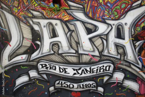 Lapa Rio de Janeiro Brazil Street Graffiti Tableau sur Toile