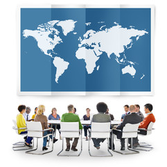 Wall Mural - World Global Business Cartography Globalisation Concept