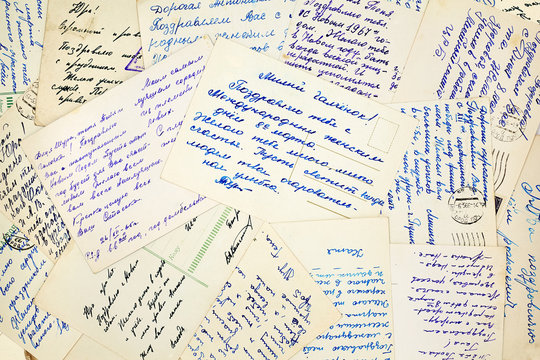 old vintage letters