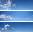 canvas print picture - Himmel Hintergrund Set