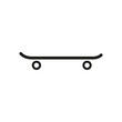The skateboard icon. Sport symbol. Flat