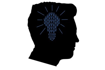 Poster - Composite image of idea and innovation graphic