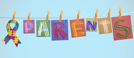 Poster - Composite image of parents