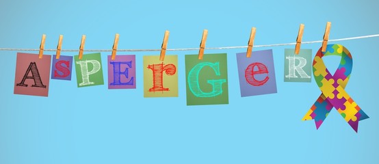 Poster - Composite image of asperger