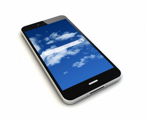 Canvas Print - smartphone online application render