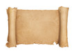 © rangizzz - Vintage blank paper scroll isolated on white background