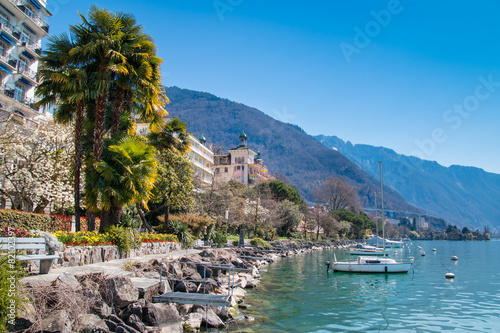 Fotografía Montreux Riviera of Lake Geneva in Switzerland