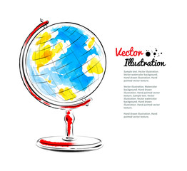 Wall Mural - Vector illustration of globe.