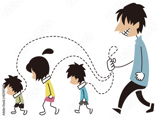 子供に首輪をつける男 Stock Vector Adobe Stock 子供に首輪をつける男 Stock Vector Adobe Stock