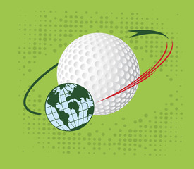 Wall Mural - Golf orbit