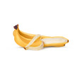 peeled banana fruit