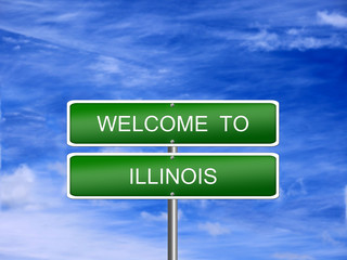 Wall Mural - Illinois State Welcome Sign