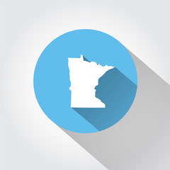 Sticker - Map state of Minnesota