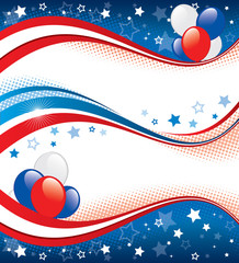 Wall Mural - Fourth of july banners