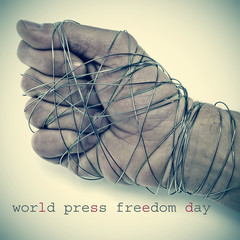 Wall Mural - world press freedom day