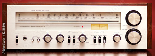 Fotografía Vintage Stereo Radio Receiver