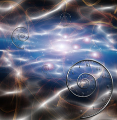 Wall Mural - time space fabric