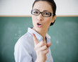 © JGI/Jamie Grill/Blend Images - Caucasian teacher scolding in classroom