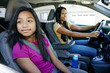 © Peathegee Inc/Blend Images - Mother and daughter driving in car