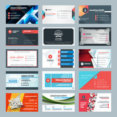 Wall Mural - Vector set of modern creative business cards