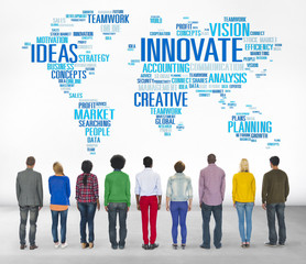 Sticker - Innovation Inspiration Creativity Ideas Progress Concept