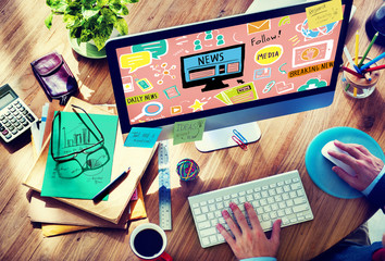 Poster - News Article Advertisement Publication Media Journalism Concept