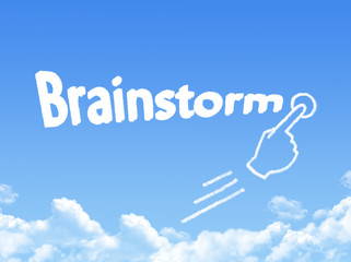 Sticker - brainstorm message cloud shape