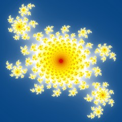 Wall Mural - fractal floral pattern