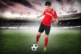 Fototapeta Sport - Soccer. Professional soccer player