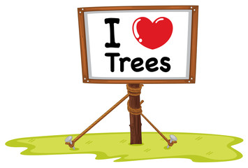 Poster - I love trees