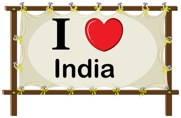 Poster - I love India