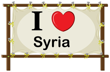 Poster - I love Syria